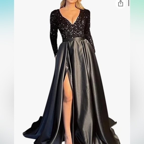 Dresses & Skirts - Long Sleeve Black Dress